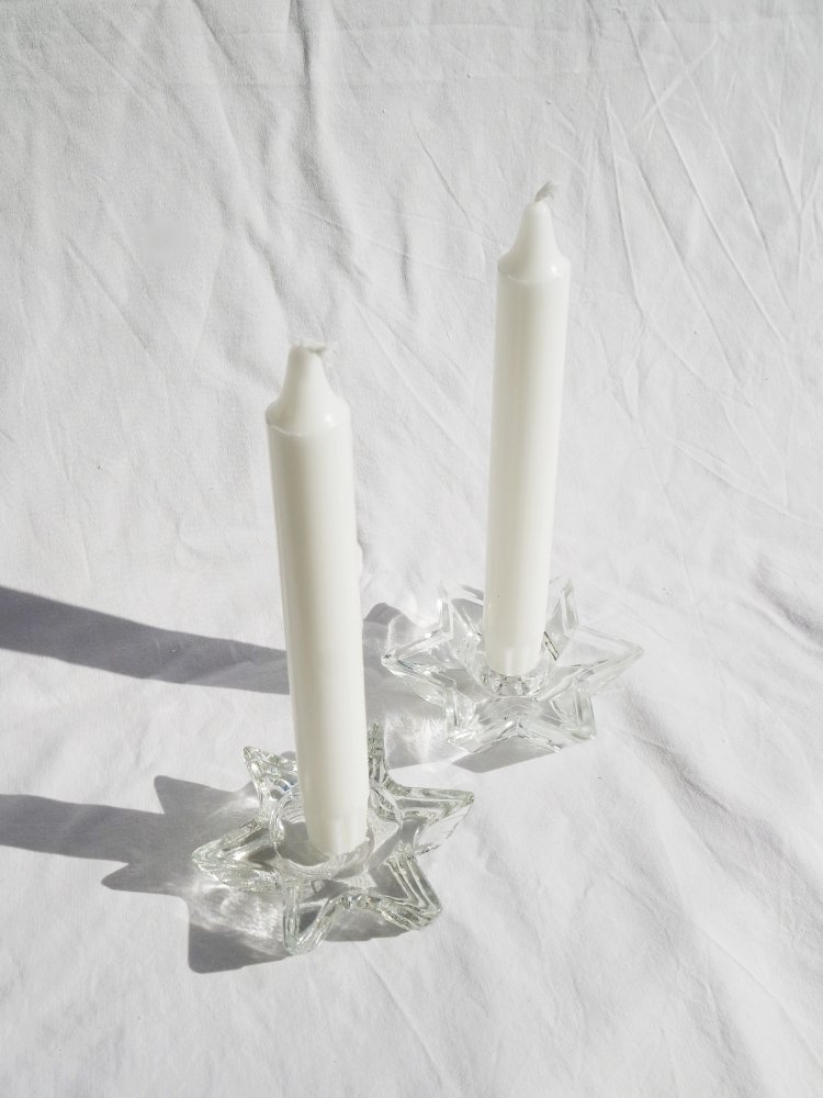 star shaped candle holders vintage 1